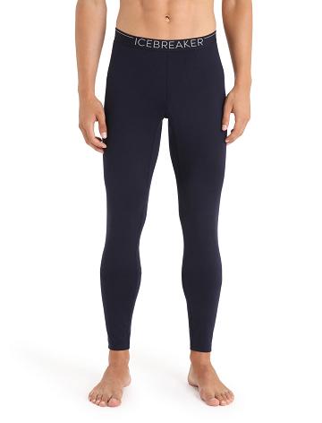 Midnight Navy / Snow Icebreaker Merino 200 Sonebula Thermal Men's Leggings | AU 1128YXFU